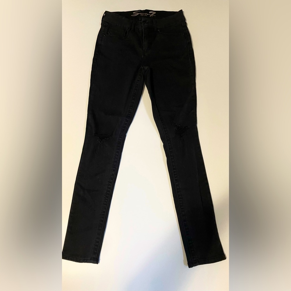 Seven7 Tummyless High Rise Skinny Jeans